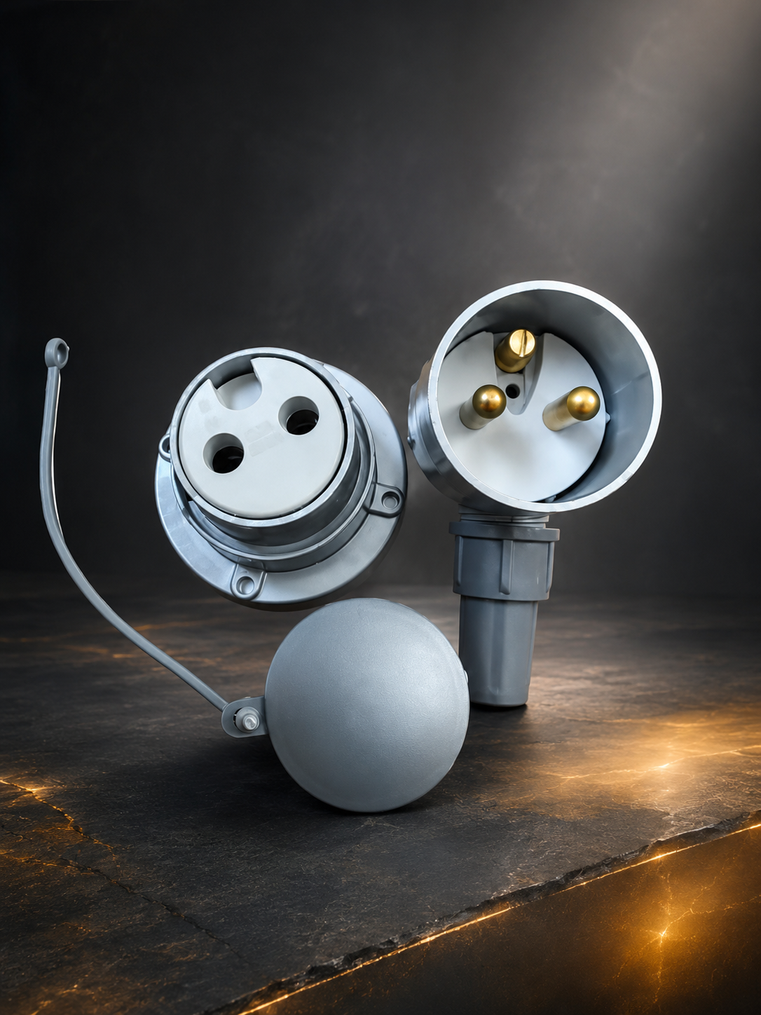 20 AMP SP Metal Plug & Socket
